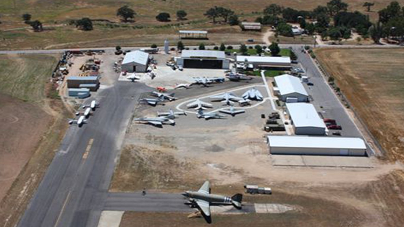 Legacy Flight C-47 Betsy's Biscuit Bomber Tarmac Aerial View